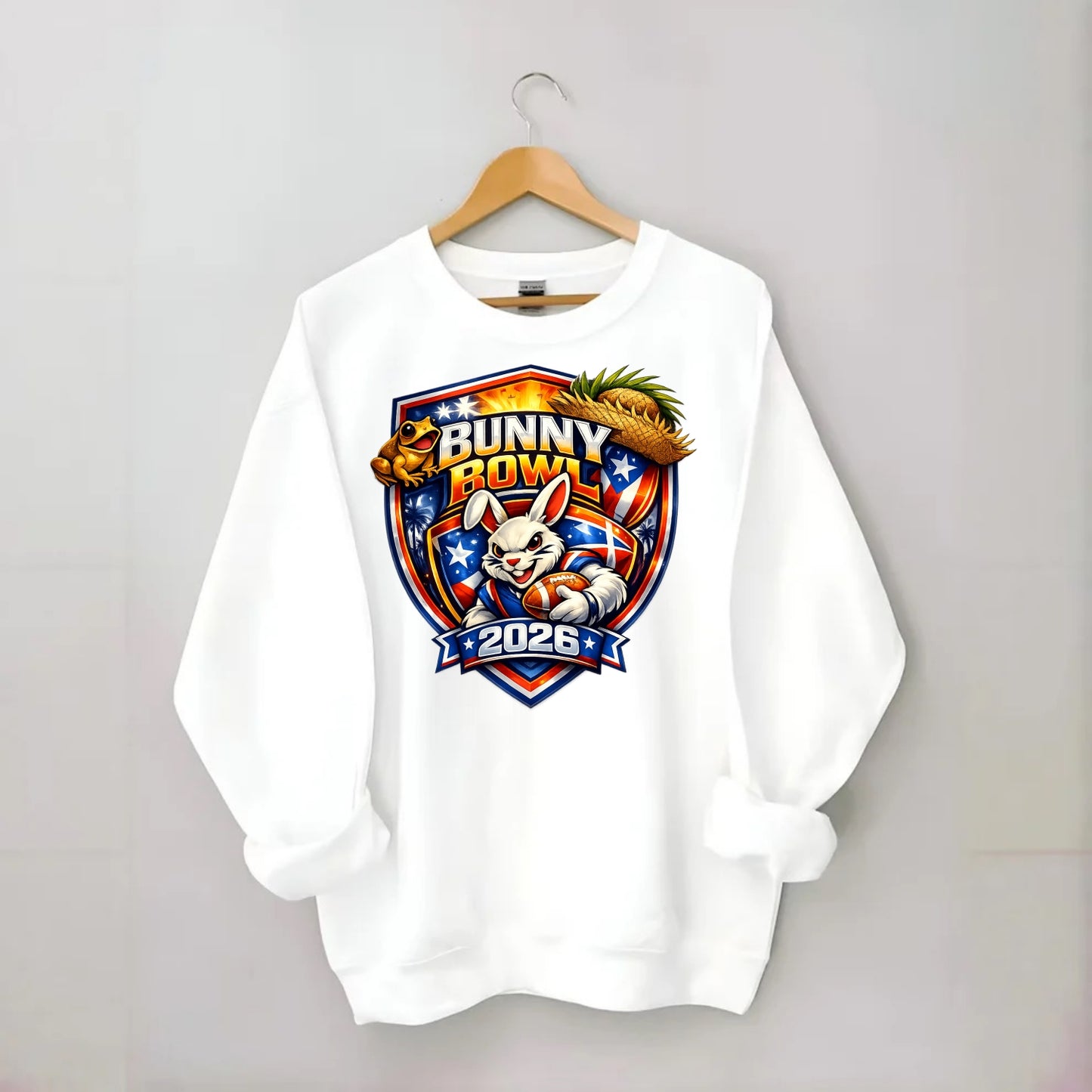 Bunny Bowl 2026 - Crewneck Sweatshirt - white