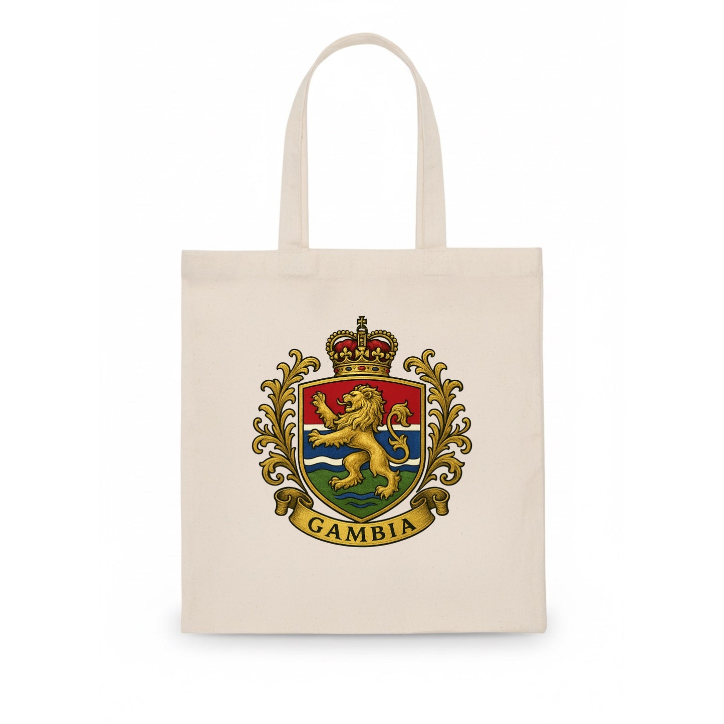 Gambia Heritage Badge - Tote Bag - white
