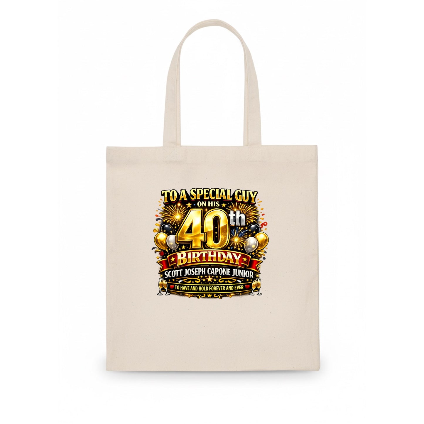Special 40th Birthday - Tote Bag - white