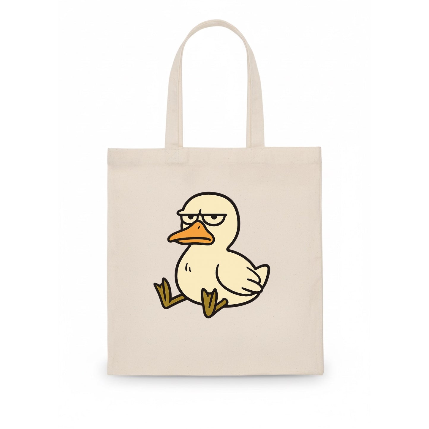 The Duck Judging Silently - Tote Bag - white