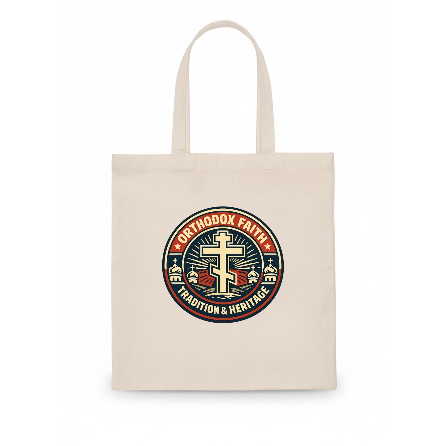 Faithful Heritage Emblem - Tote Bag - white
