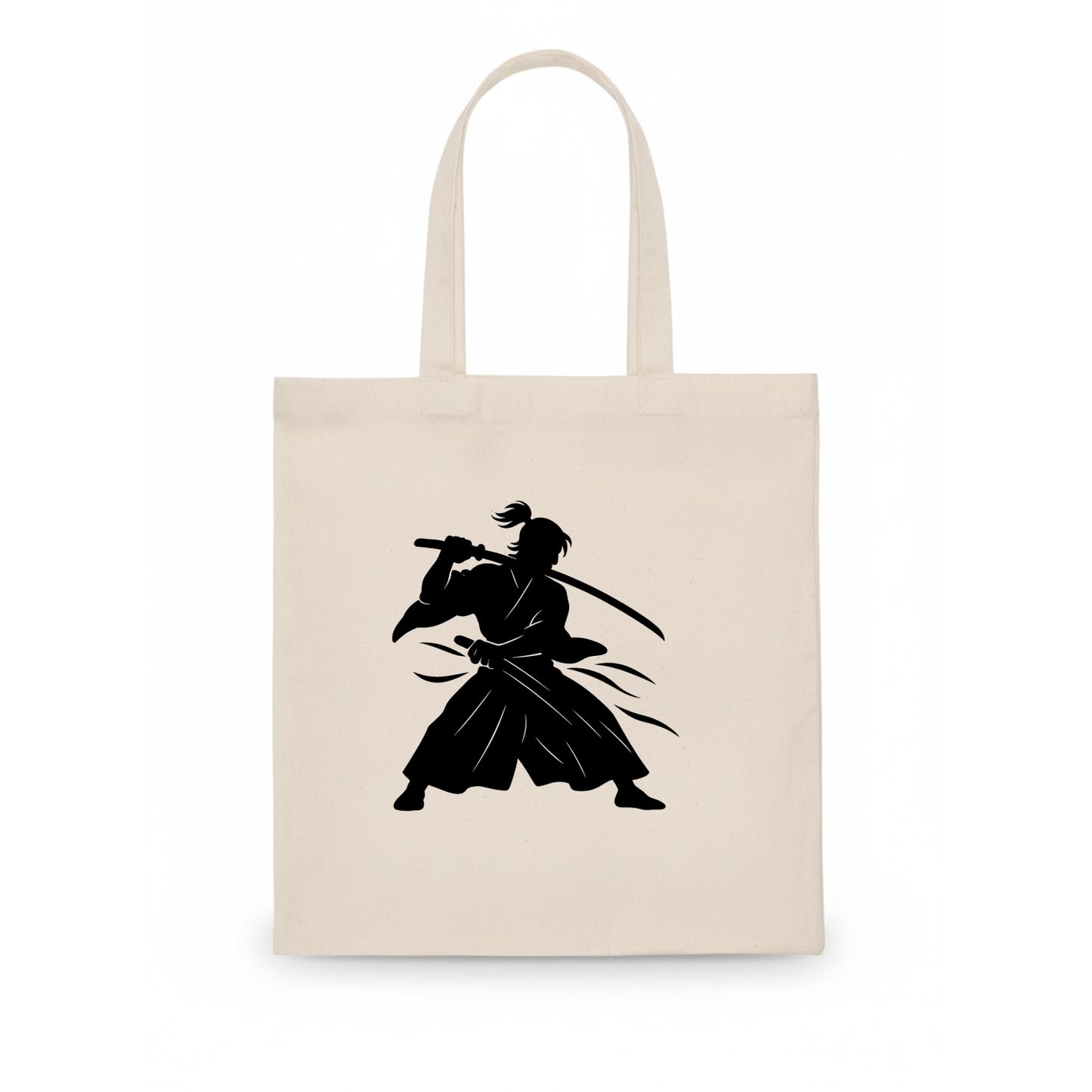 Japanese samurai sword draw - Tote Bag - white