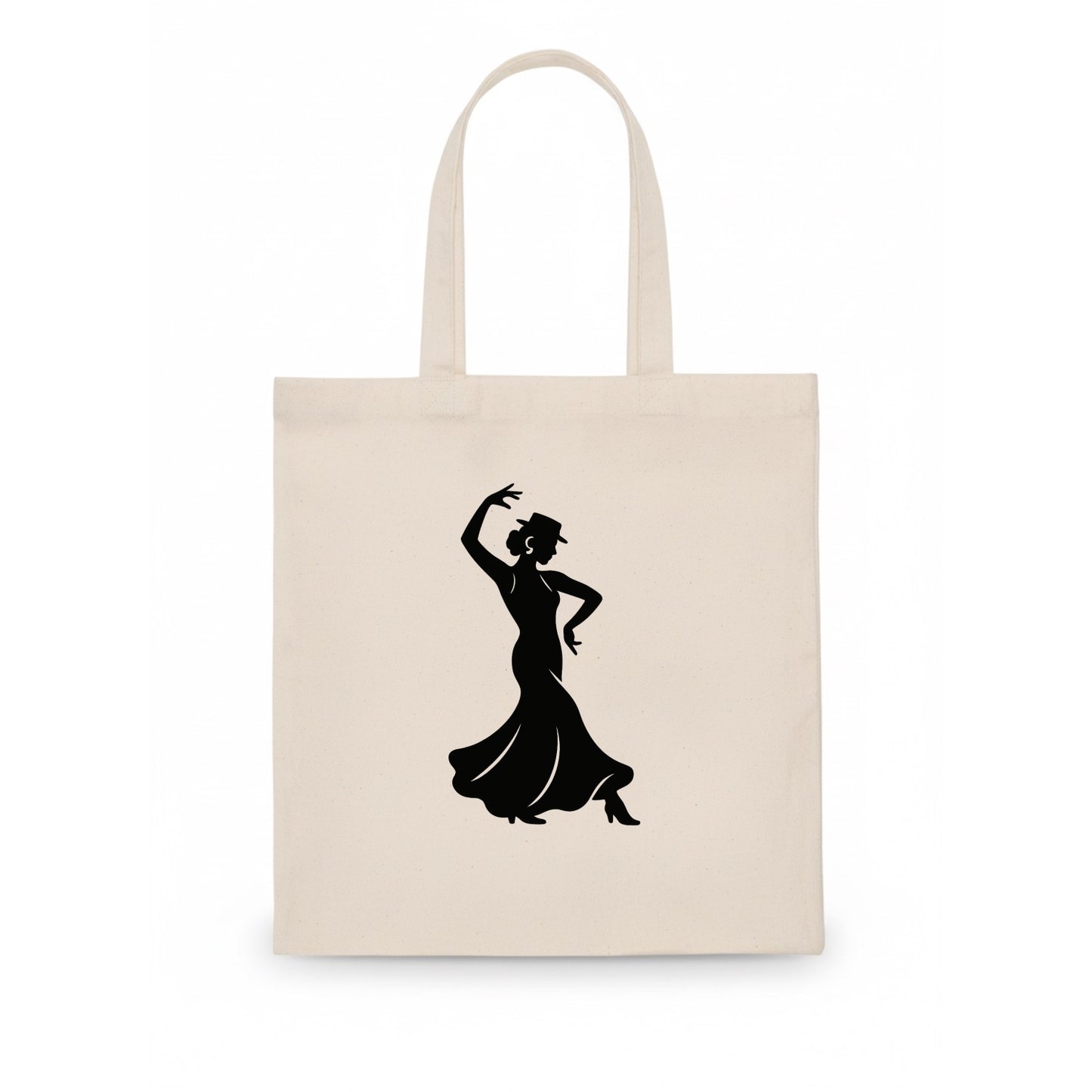 Flamenco dancer passionate stance - Tote Bag - white