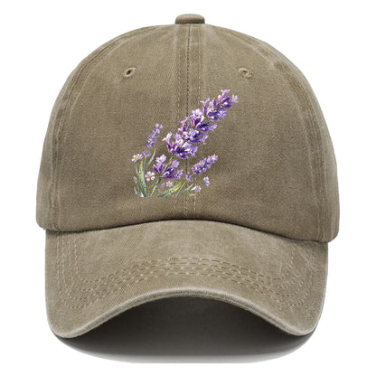 Watercolor Lavender Flower Classic Cap