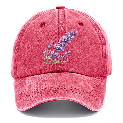 Watercolor Lavender Flower Classic Cap