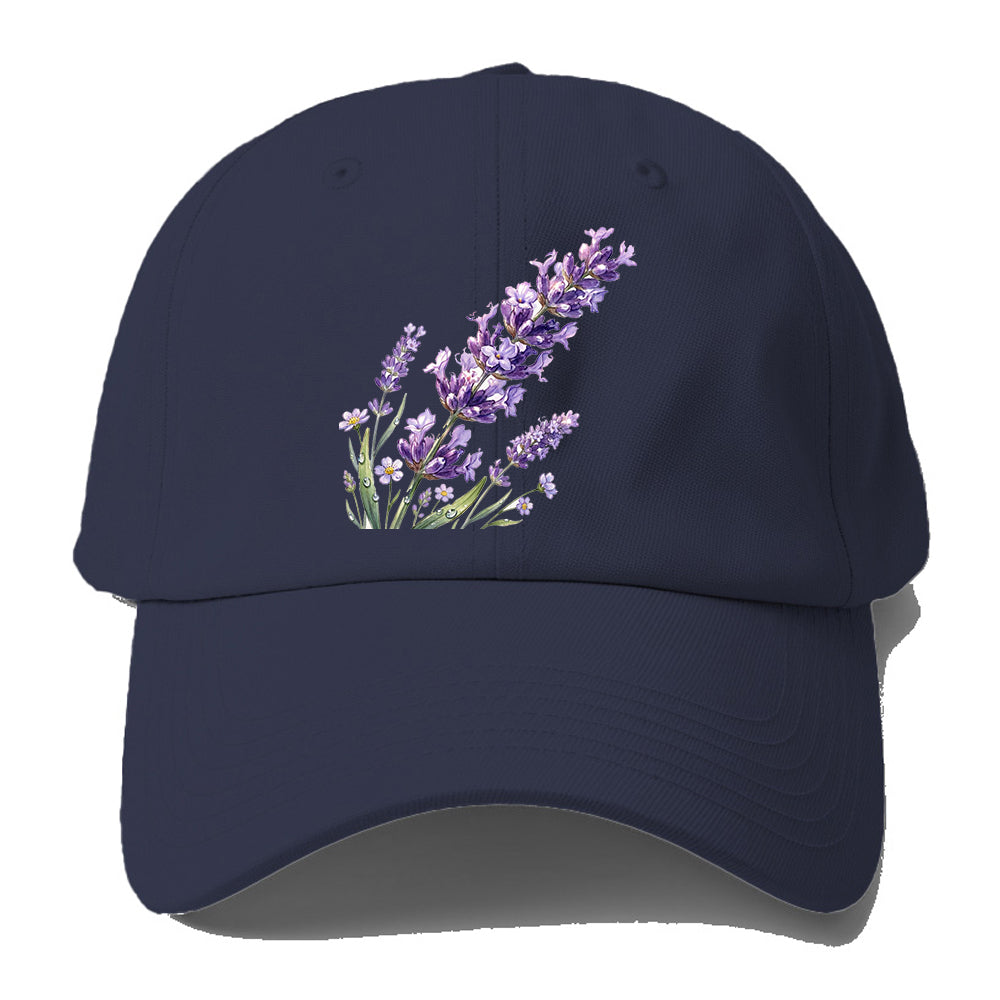Watercolor Lavender Flower Baseball Cap