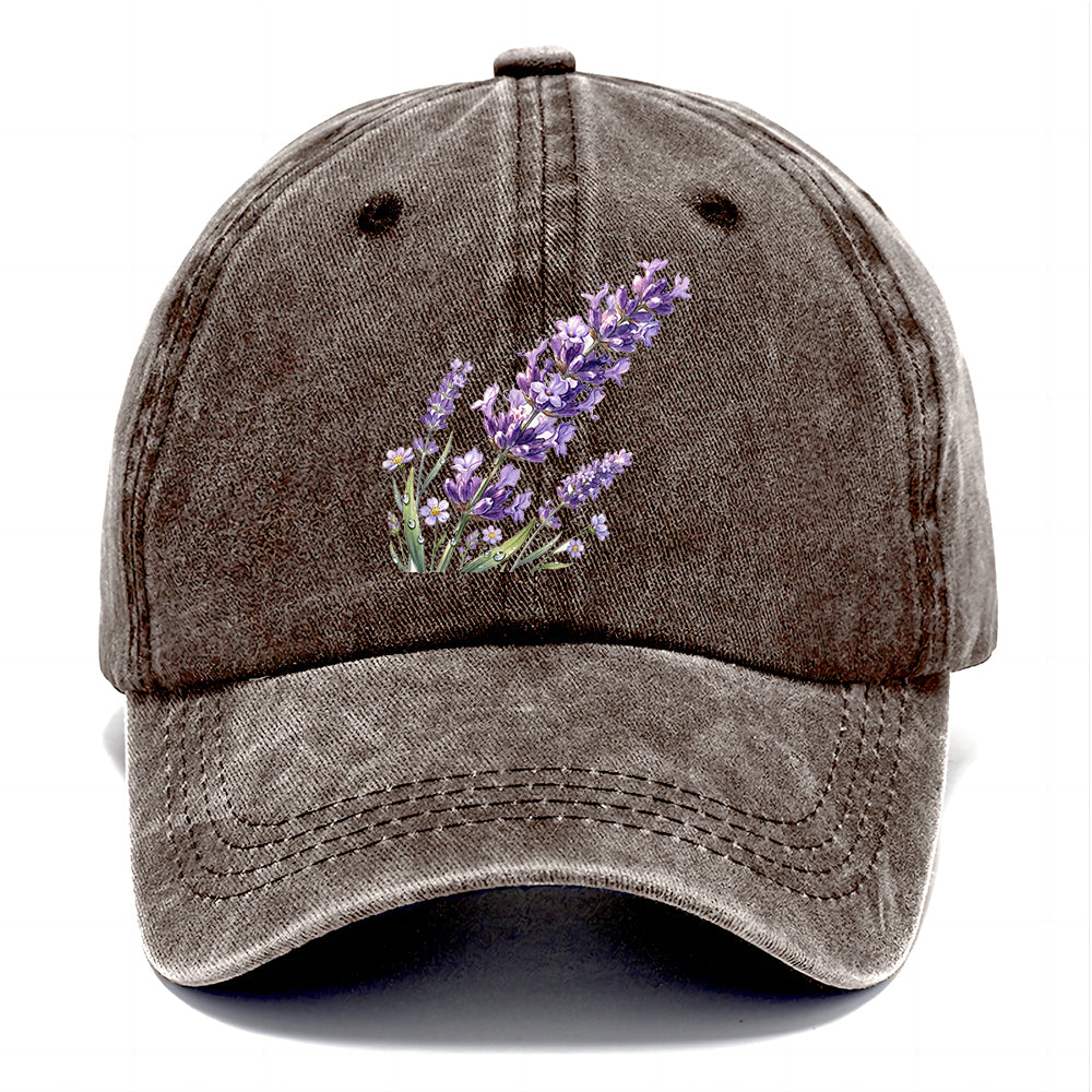 Watercolor Lavender Flower Classic Cap