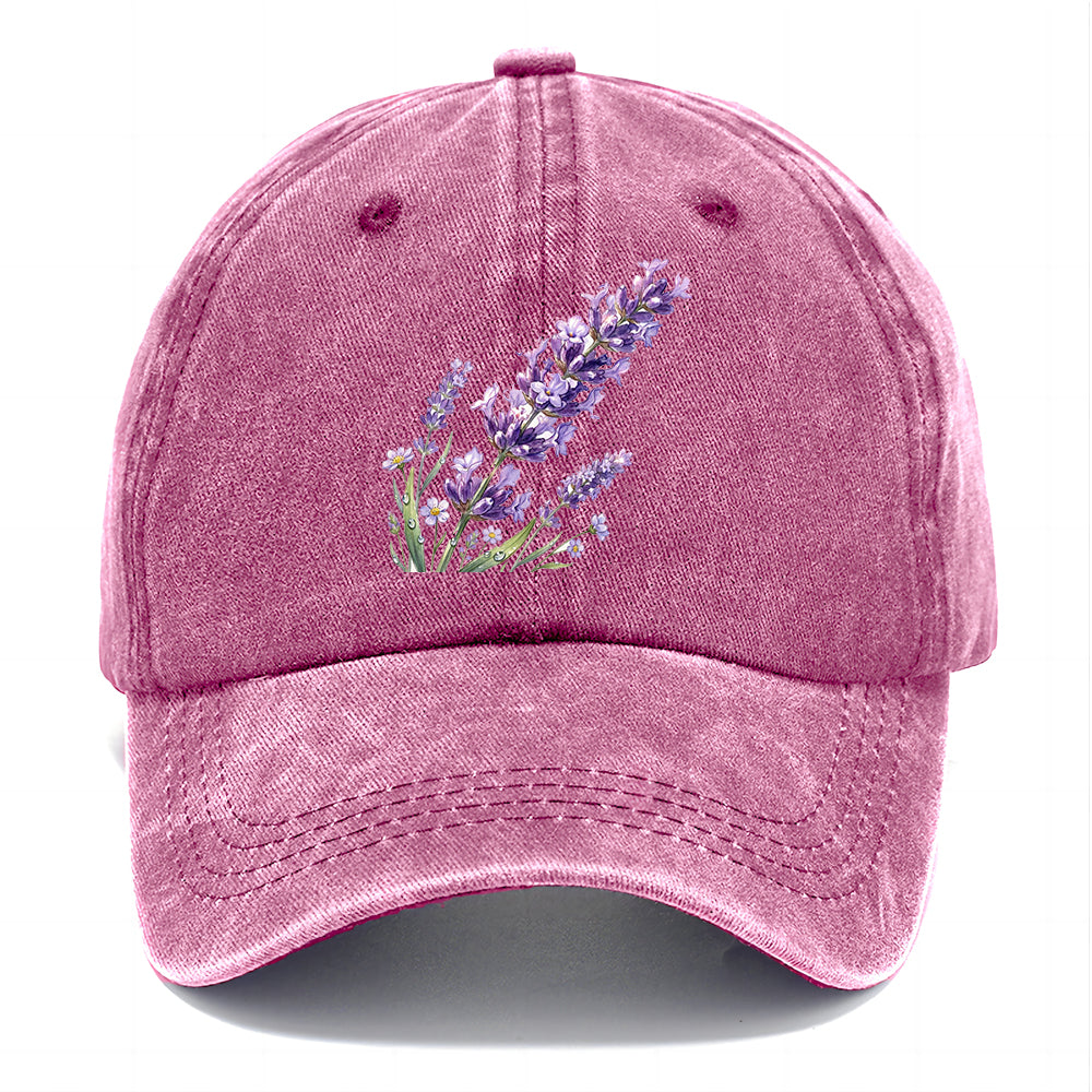 Watercolor Lavender Flower Classic Cap