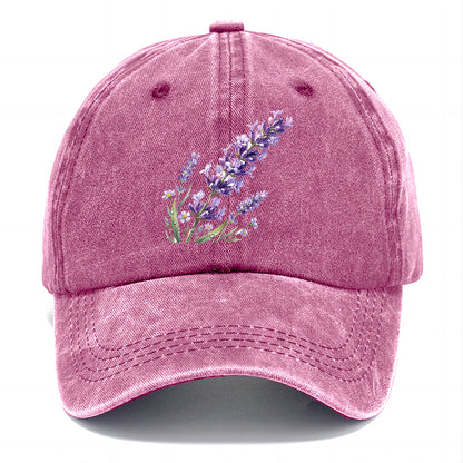 Watercolor Lavender Flower Classic Cap