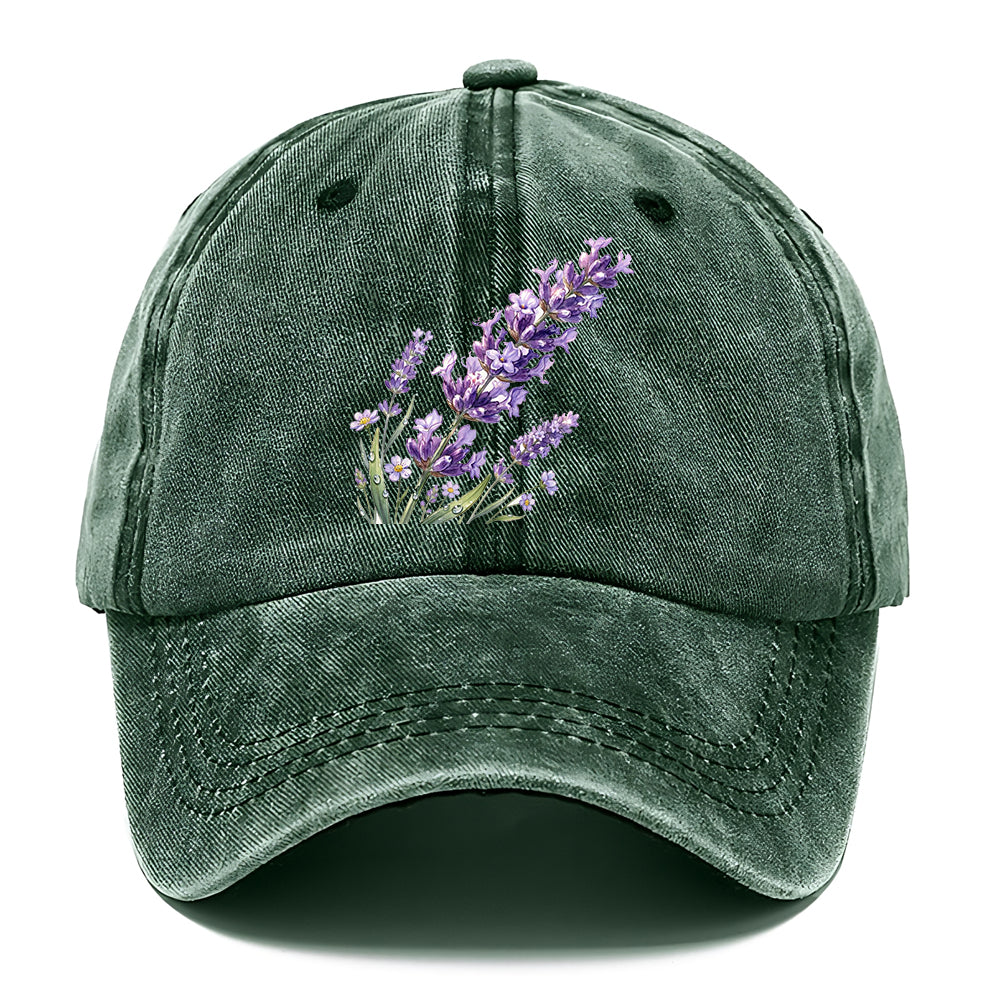 Watercolor Lavender Flower Classic Cap