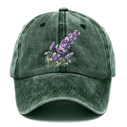 Watercolor Lavender Flower Classic Cap