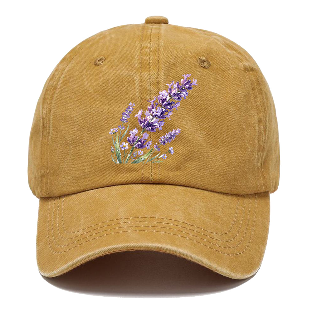 Watercolor Lavender Flower Classic Cap
