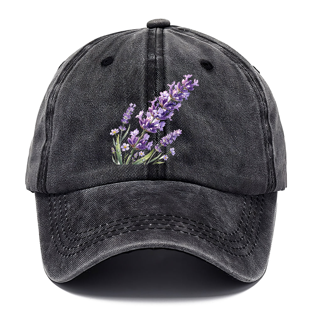 Watercolor Lavender Flower Classic Cap