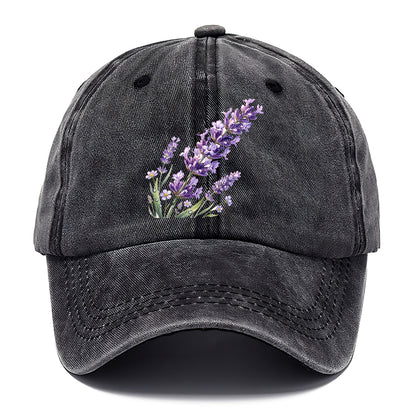 Watercolor Lavender Flower Classic Cap