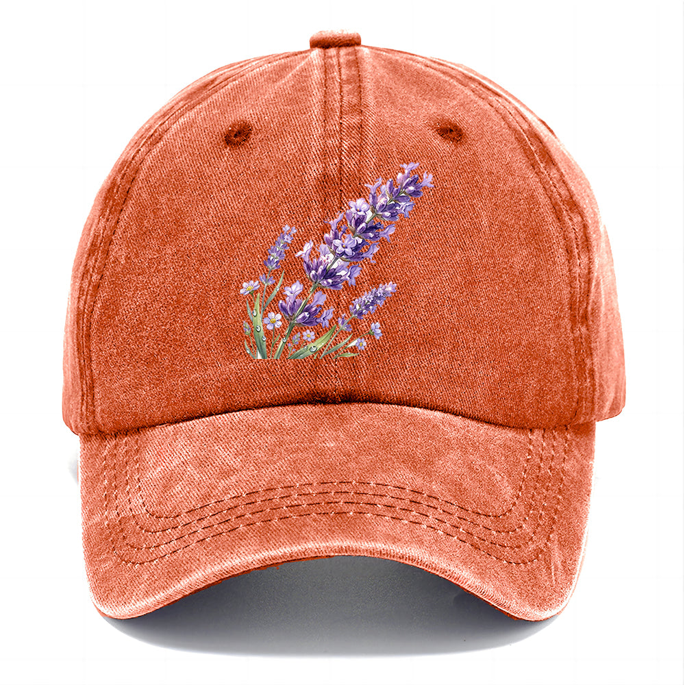 Watercolor Lavender Flower Classic Cap