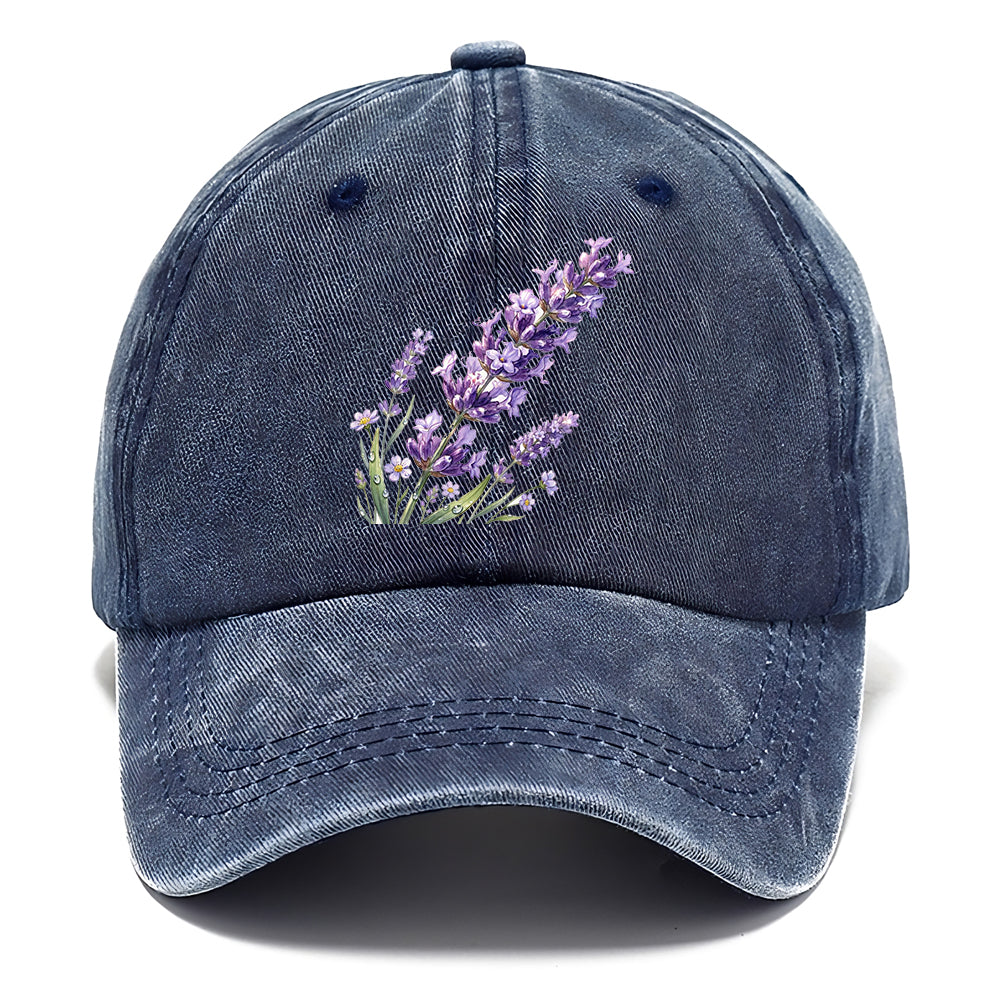 Watercolor Lavender Flower Classic Cap