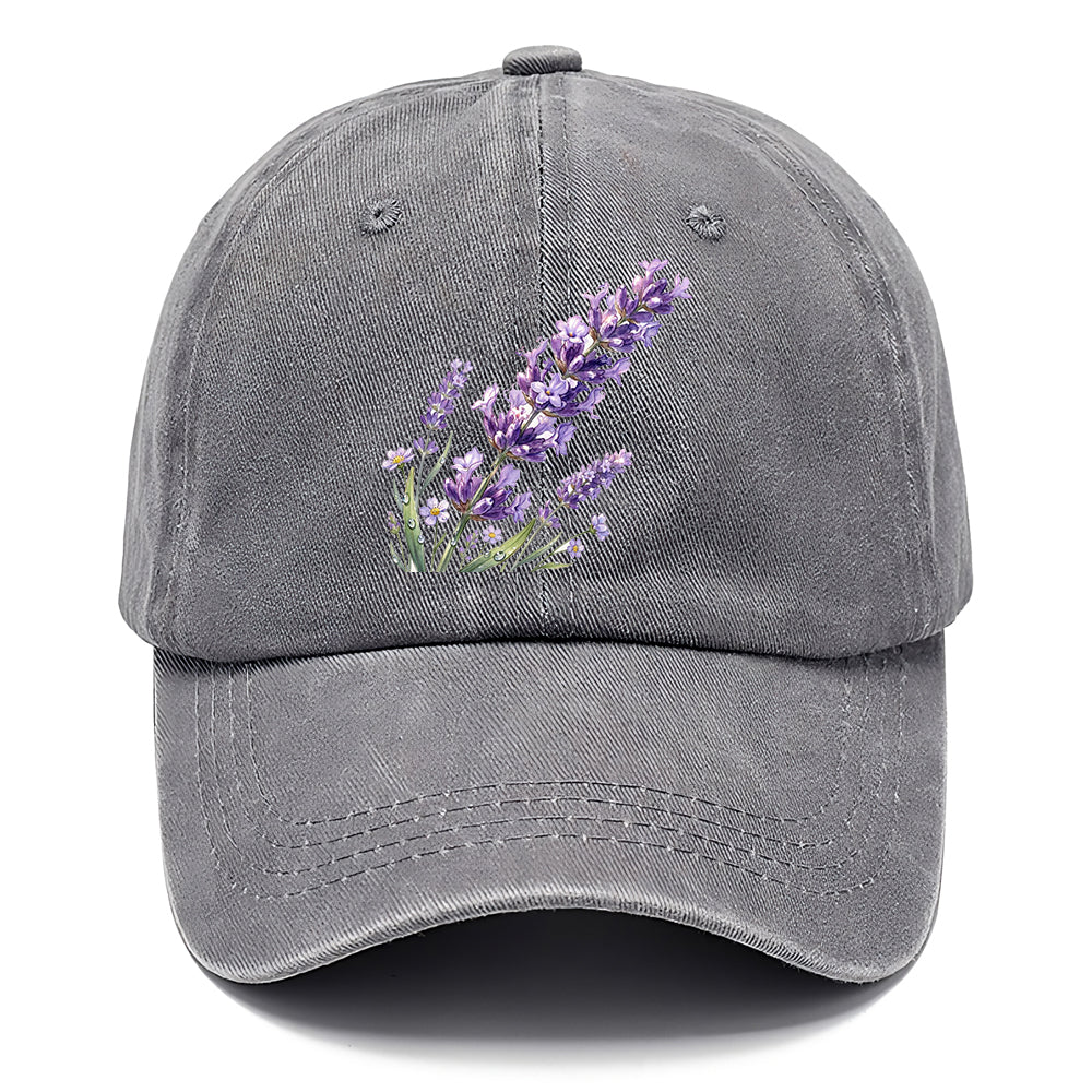 Watercolor Lavender Flower Classic Cap