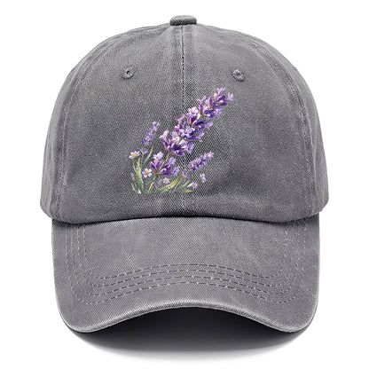 Watercolor Lavender Flower Classic Cap