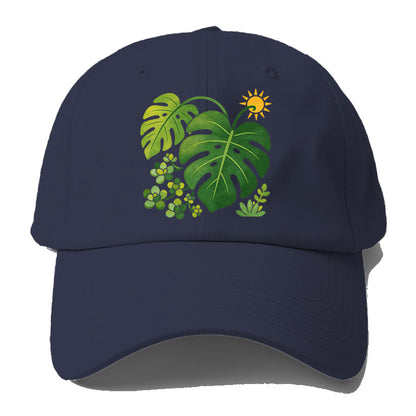 Monstera Sun Leaf Baseball Cap
