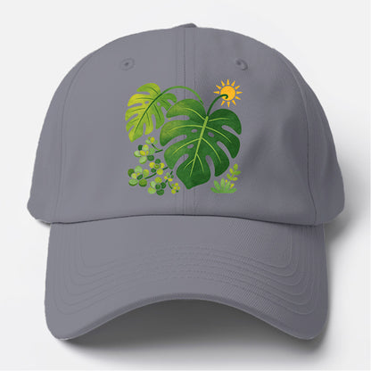Monstera Sun Leaf Baseball Cap