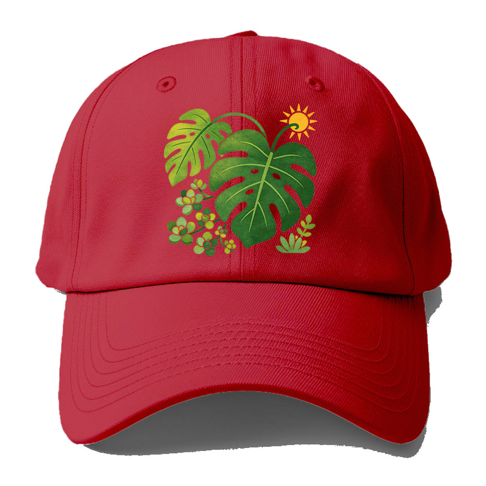Monstera Sun Leaf Baseball Cap