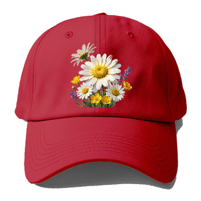 Wild Daisy Bouquet Baseball Cap