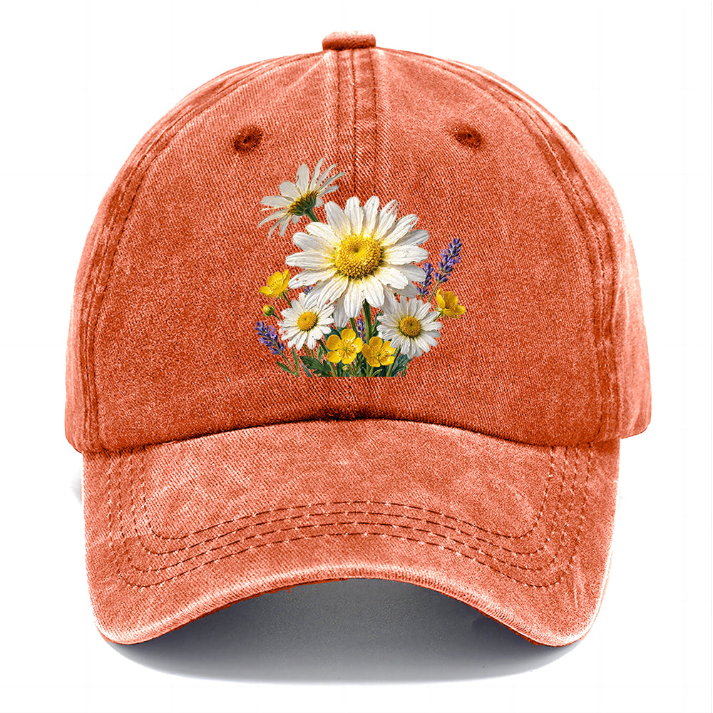 Wild Daisy Bouquet Classic Cap