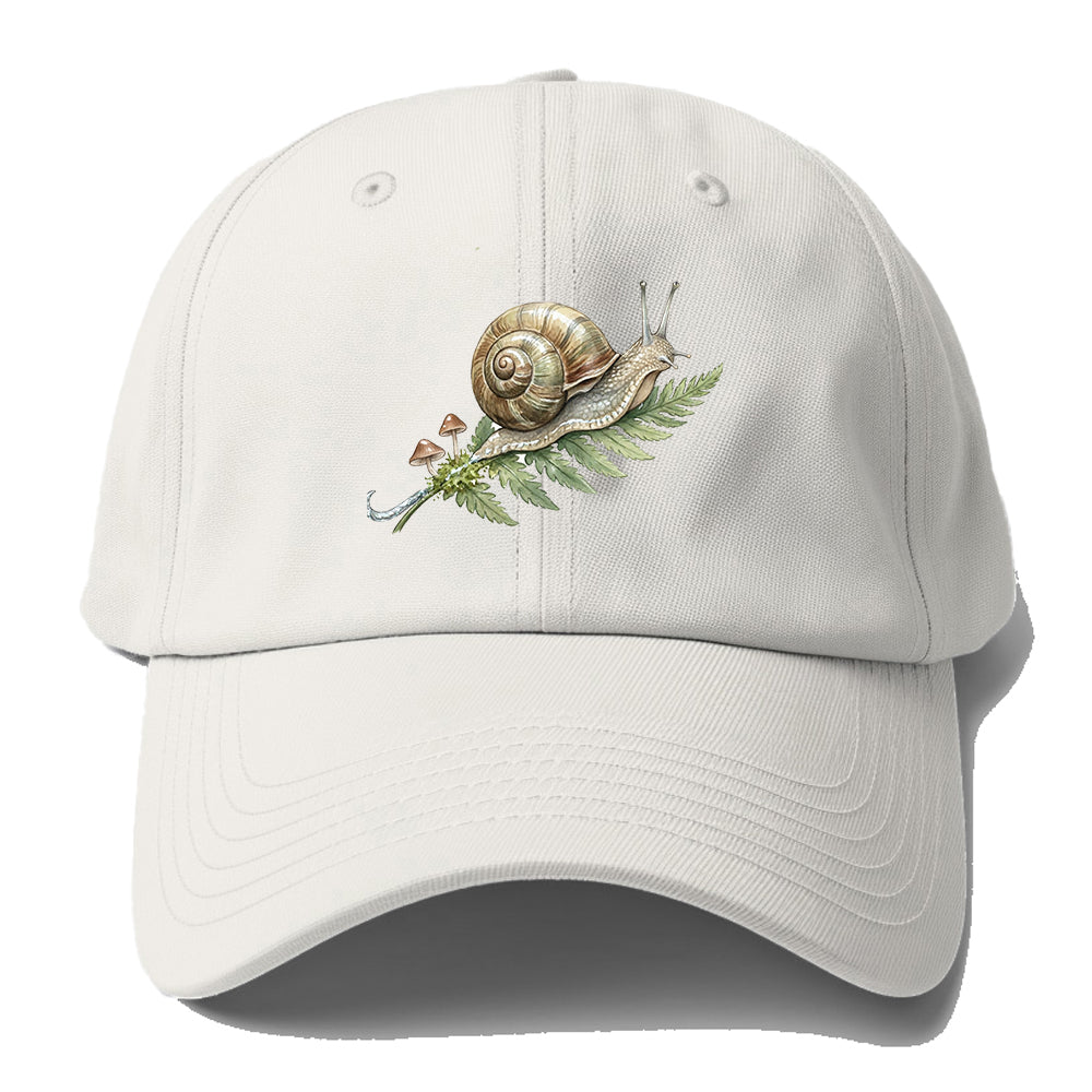 Snail Fern Mushroom Baseball Cap