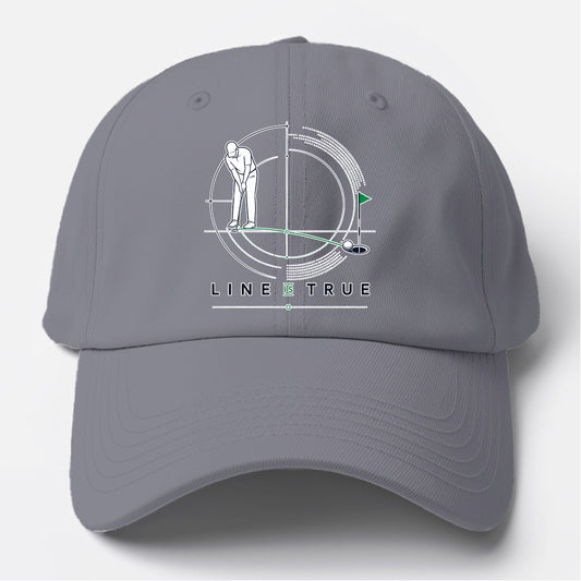 Line Is True Baseball Cap