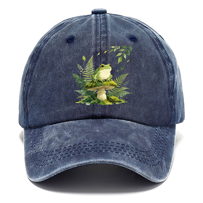 Frog Mushroom Fern Classic Cap