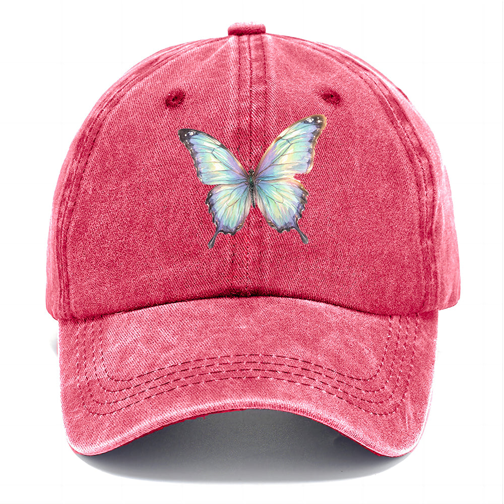 Iridescent Watercolor Butterfly Classic Cap