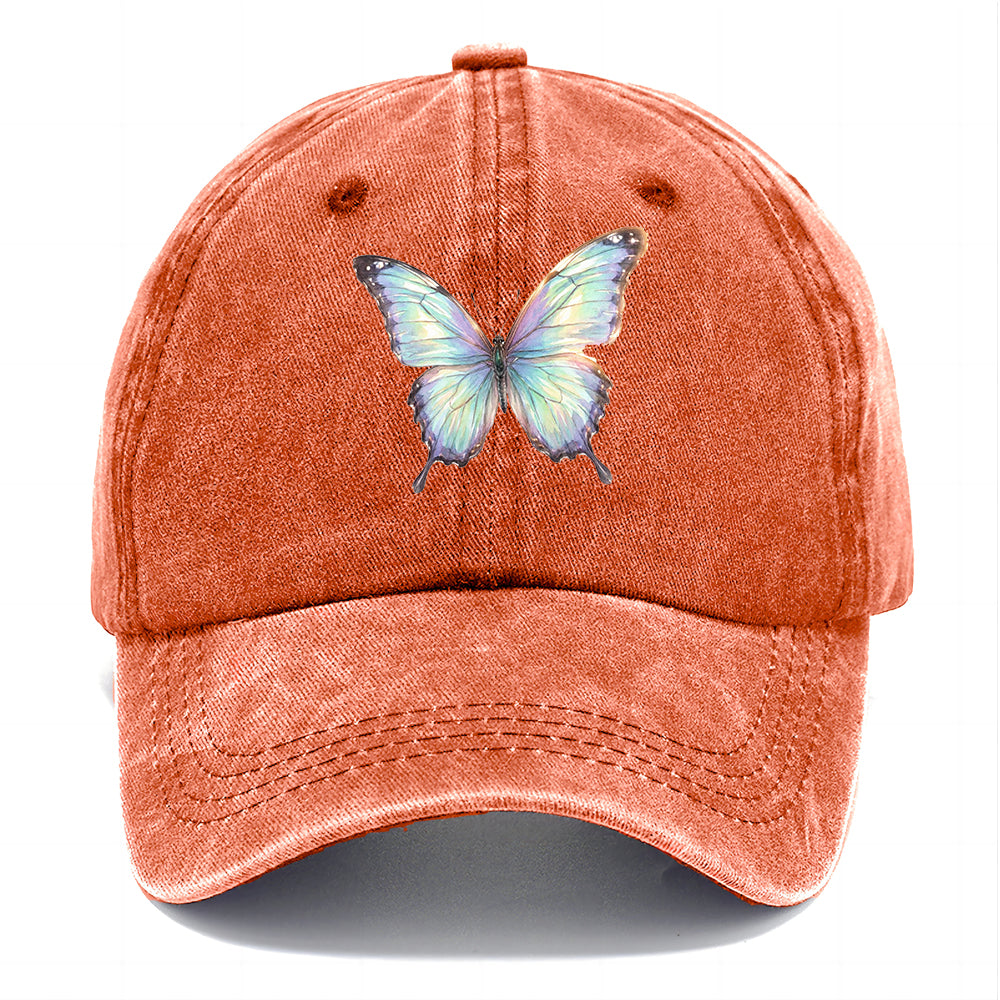 Iridescent Watercolor Butterfly Classic Cap