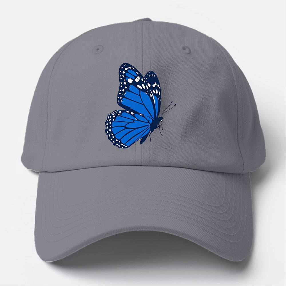Blue Monarch Silhouette Baseball Cap