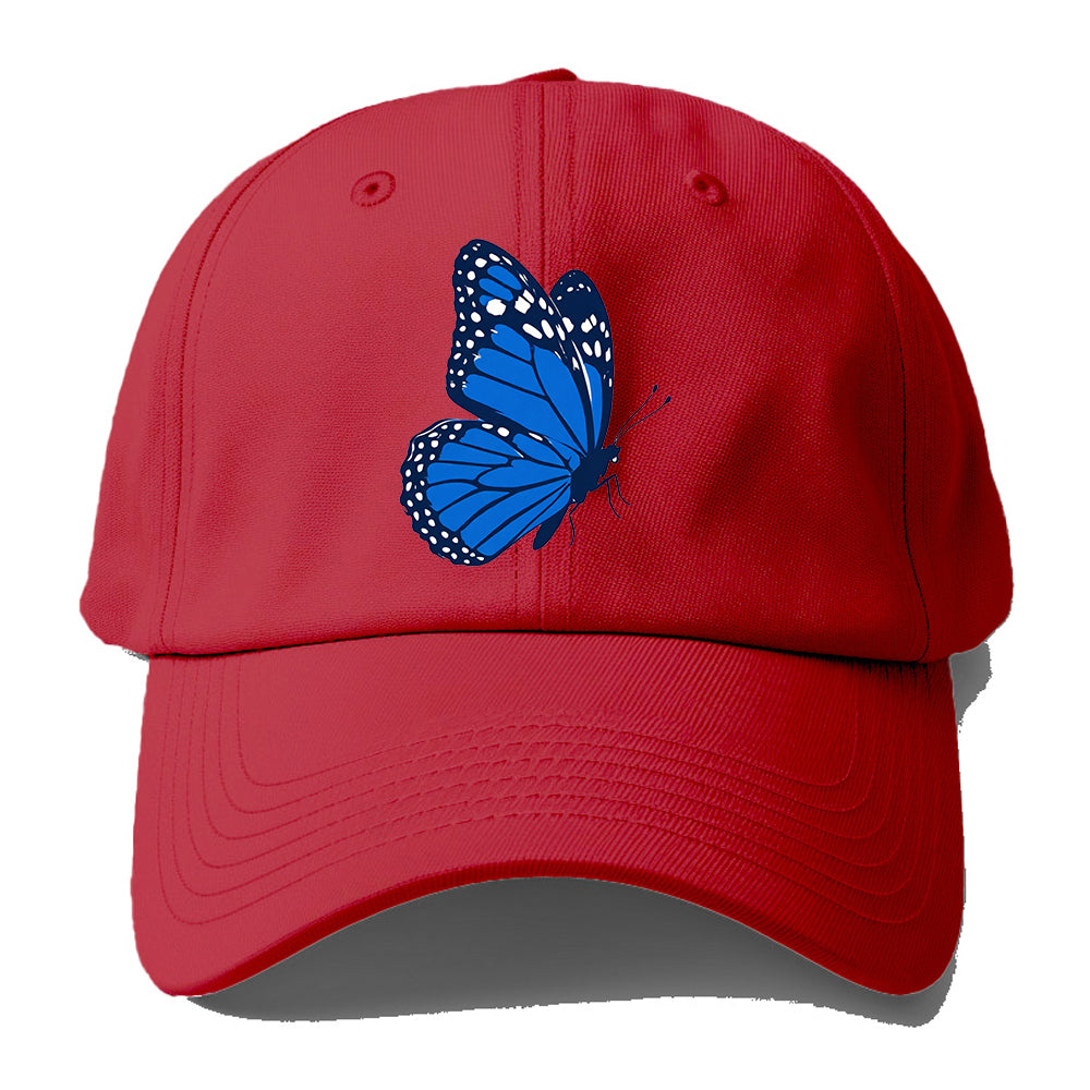 Blue Monarch Silhouette Baseball Cap