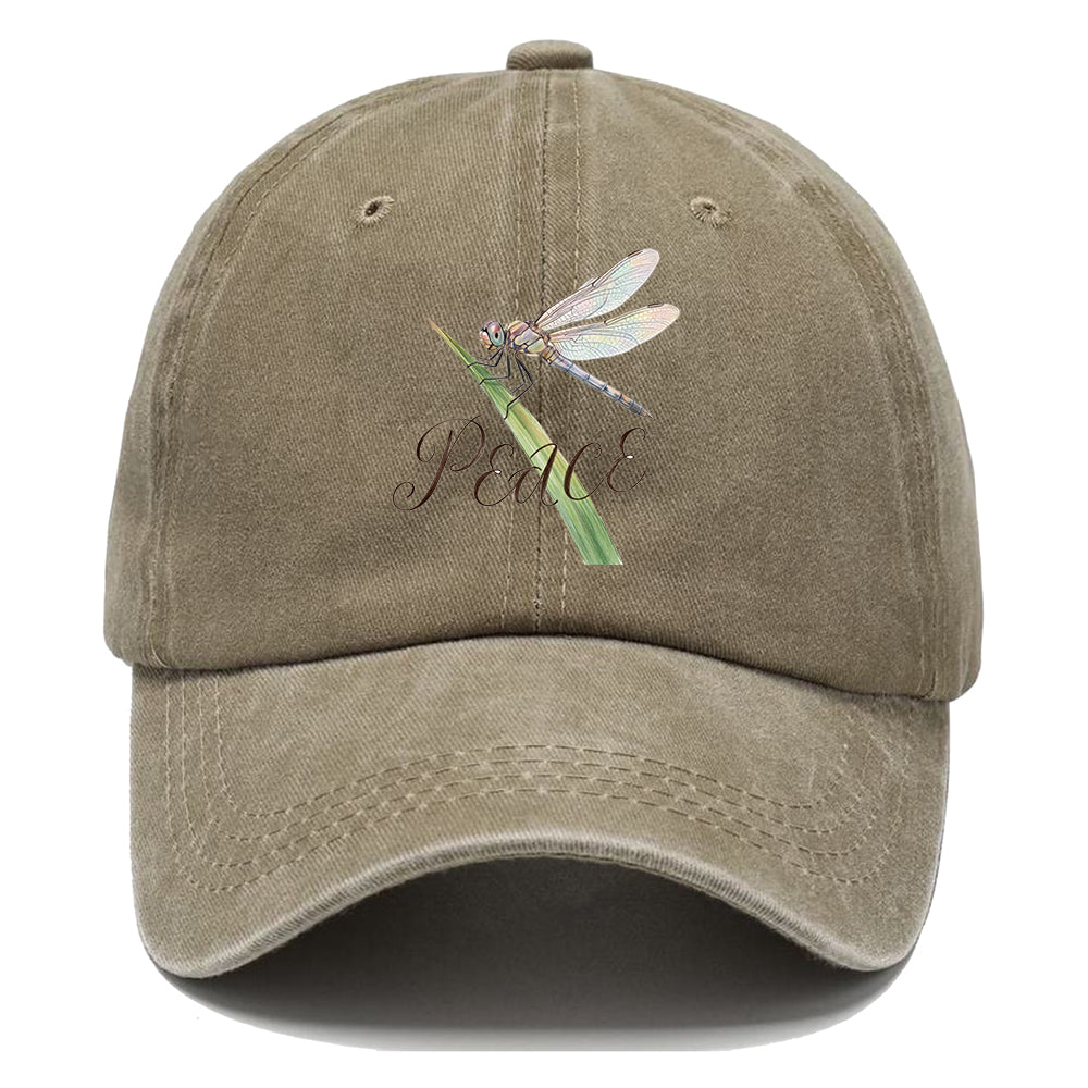 Peace Dragonfly Watercolor Classic Cap