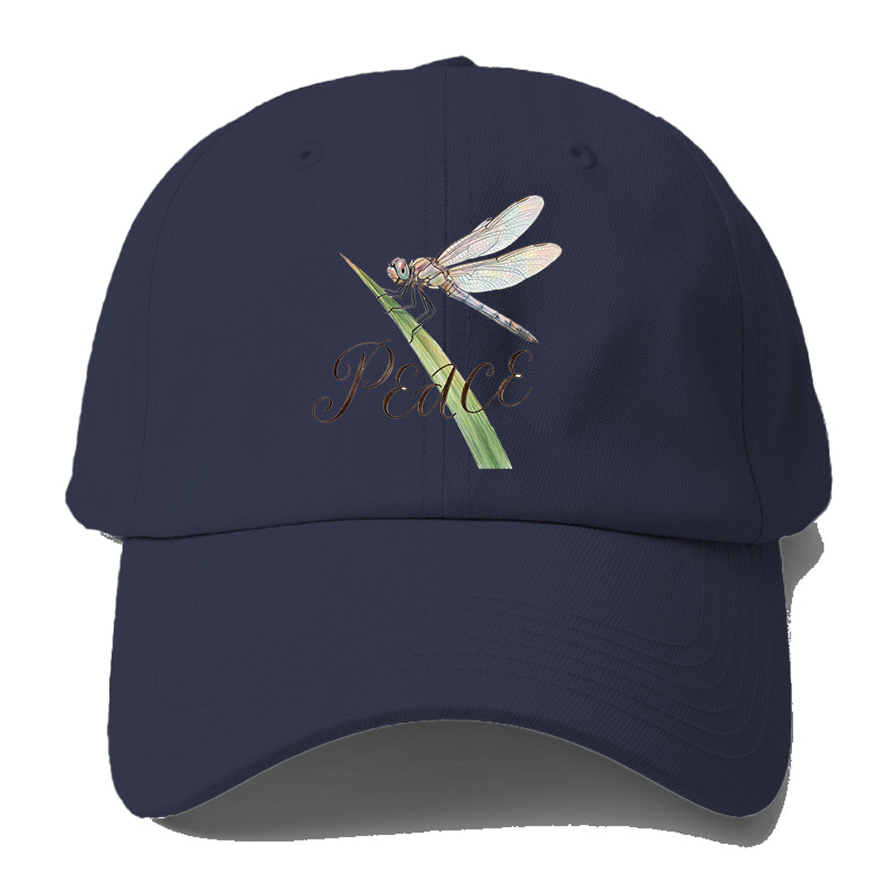 Peace Dragonfly Watercolor Baseball Cap