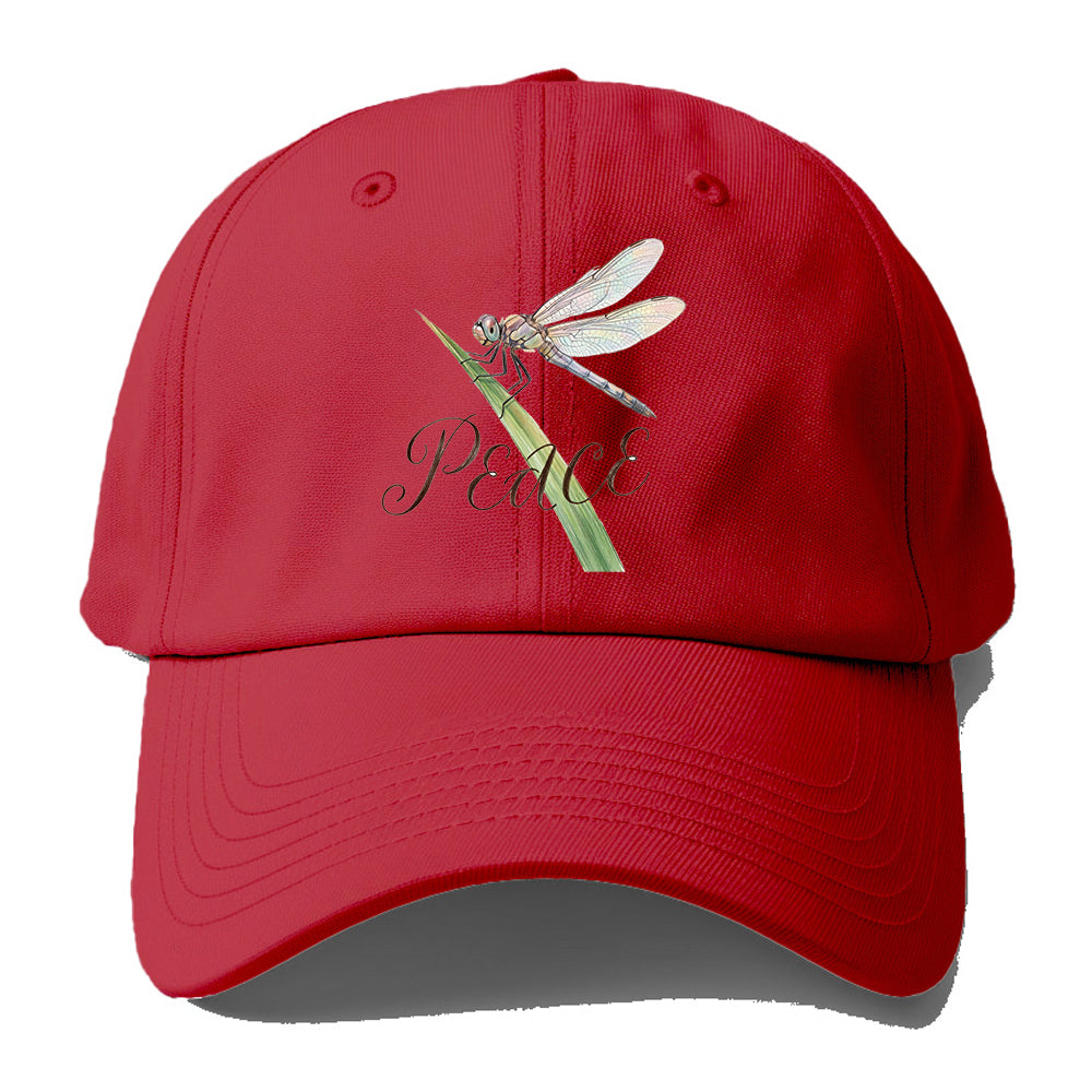 Peace Dragonfly Watercolor Baseball Cap