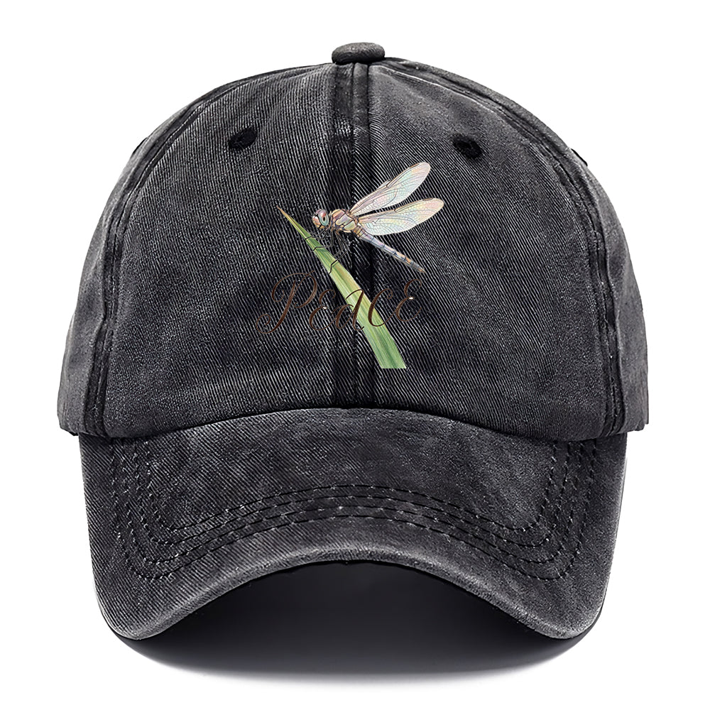 Peace Dragonfly Watercolor Classic Cap