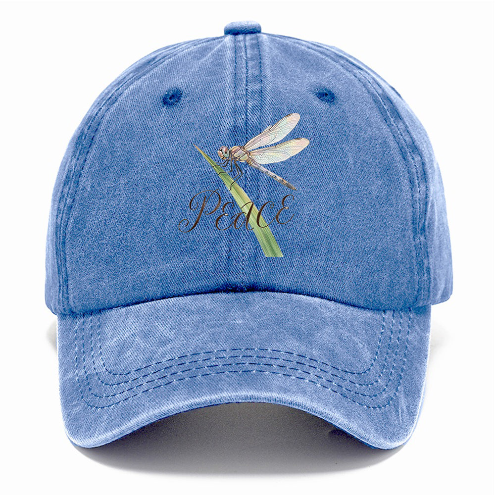Peace Dragonfly Watercolor Classic Cap