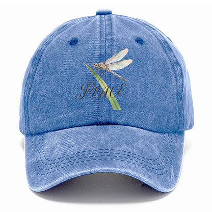Peace Dragonfly Watercolor Classic Cap