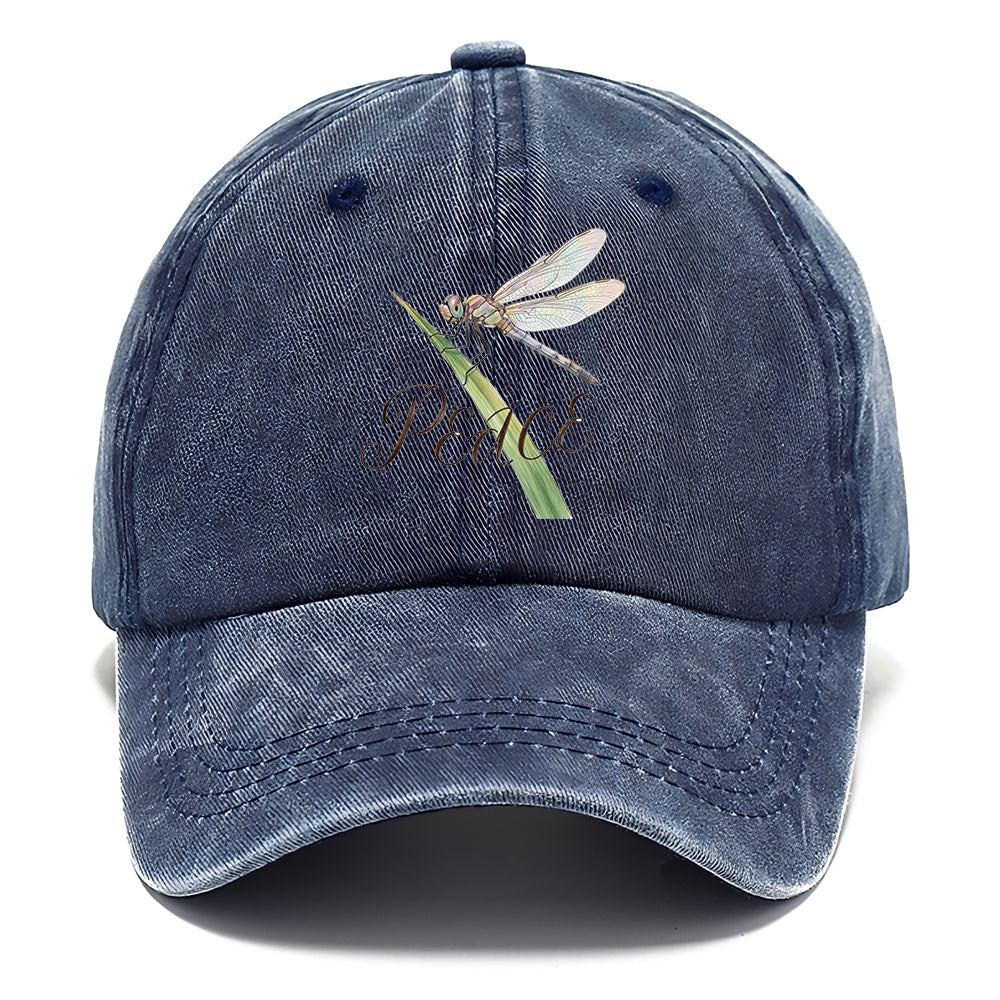 Peace Dragonfly Watercolor Classic Cap