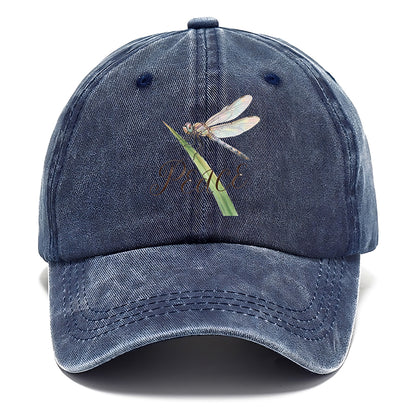 Peace Dragonfly Watercolor Classic Cap