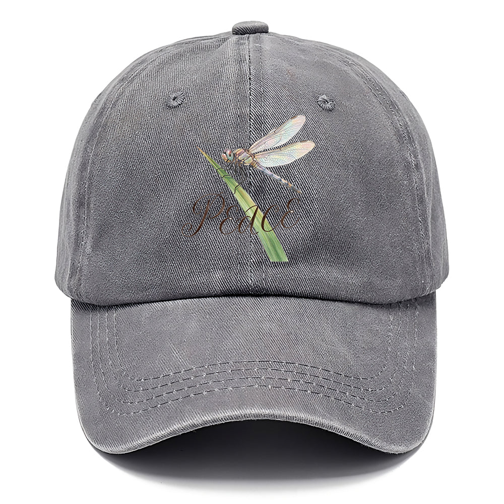 Peace Dragonfly Watercolor Classic Cap