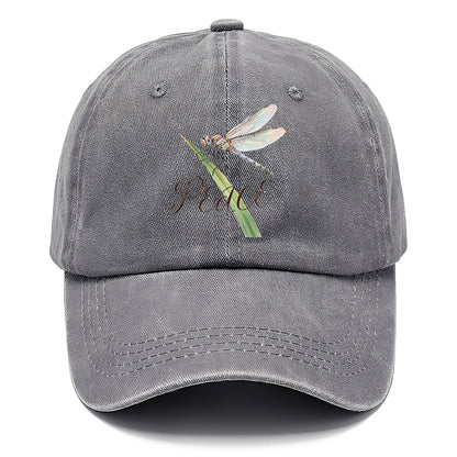 Peace Dragonfly Watercolor Classic Cap