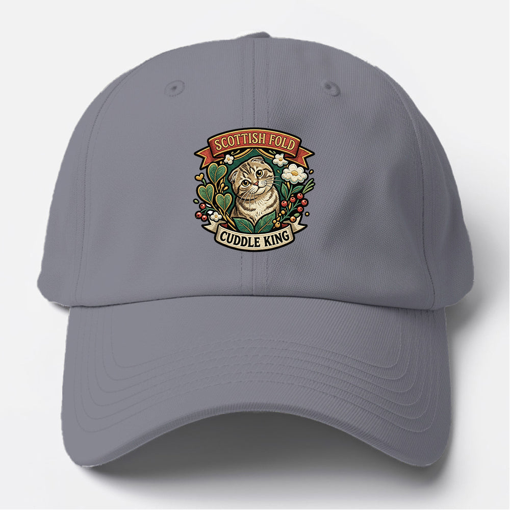 Scottish Fold King Baseball Cap