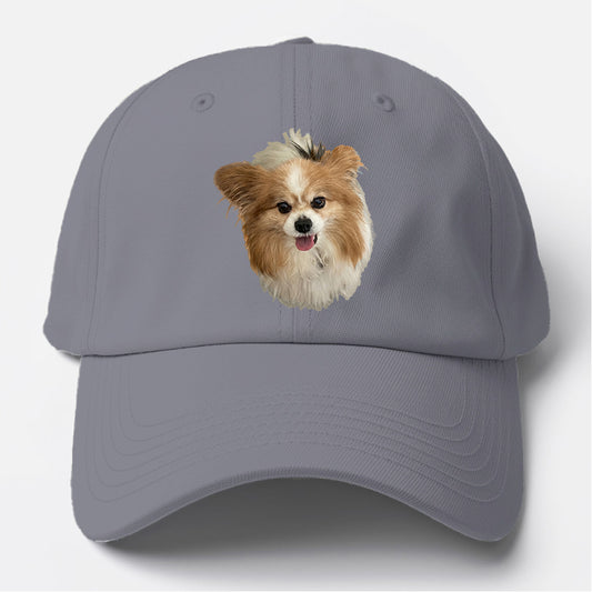 Papillon Puppy Baseball Cap