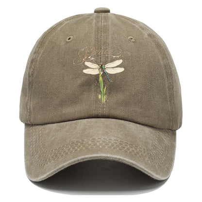 Peace Dragonfly Grass Classic Cap