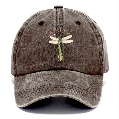 Peace Dragonfly Grass Classic Cap
