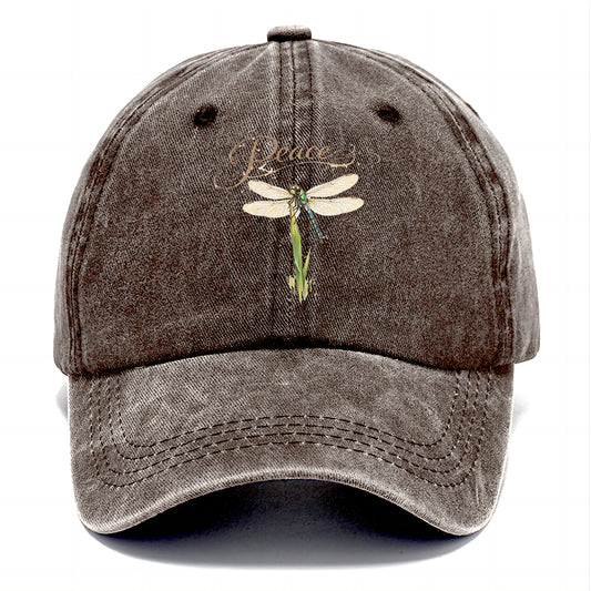 Peace Dragonfly Grass Classic Cap