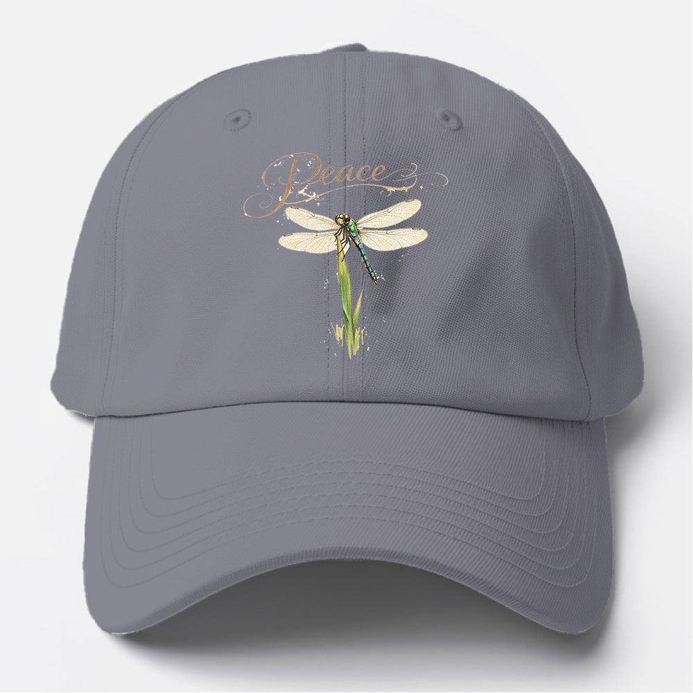 Peace Dragonfly Grass Baseball Cap